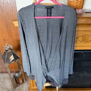 Design History Heather Gray Women's Cardigan